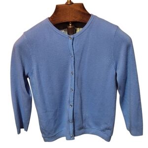 Vintage Y2K Light Blue Button Up Cardigan Size Small